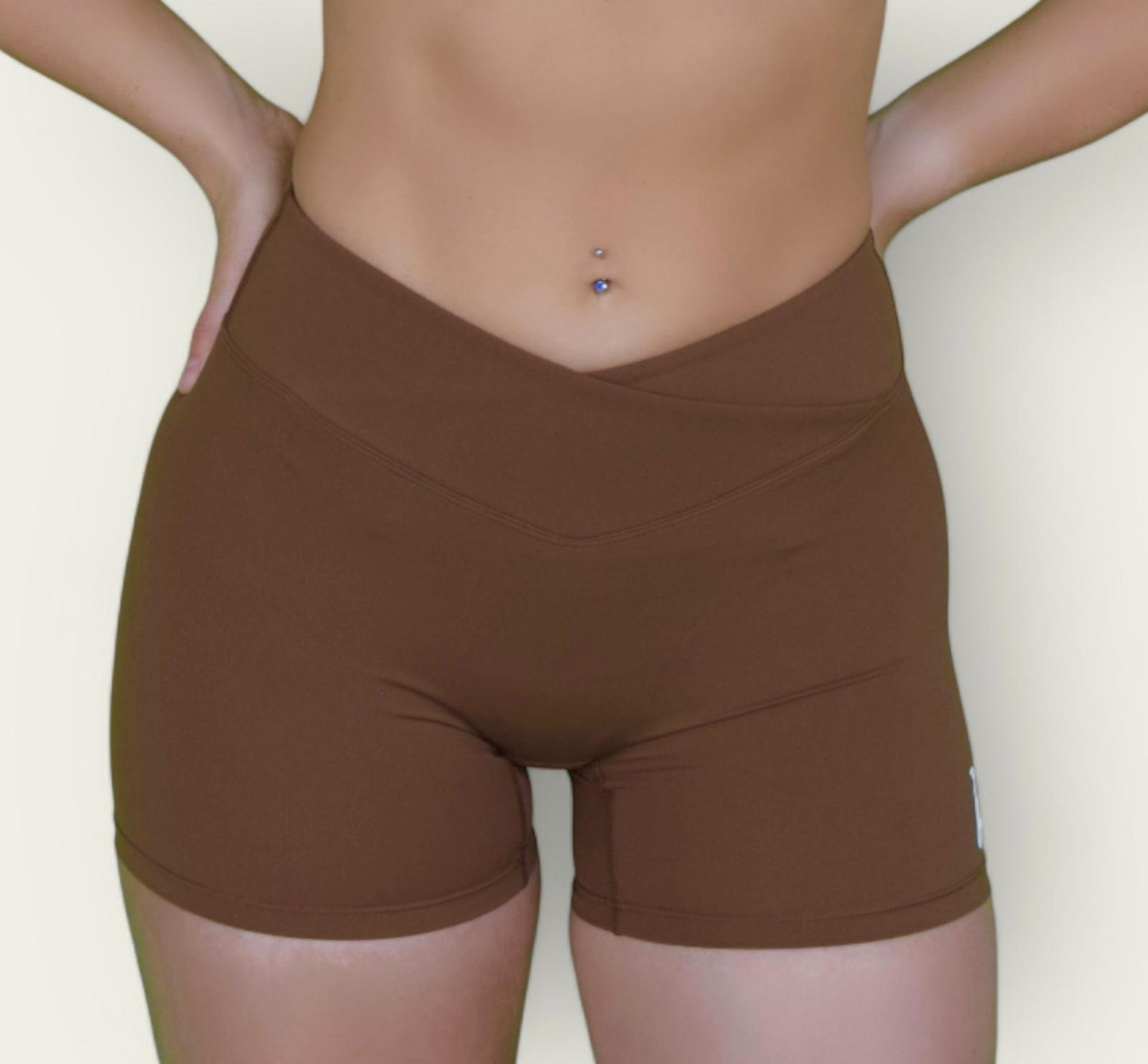 Ombre High-Waist Power Shorts