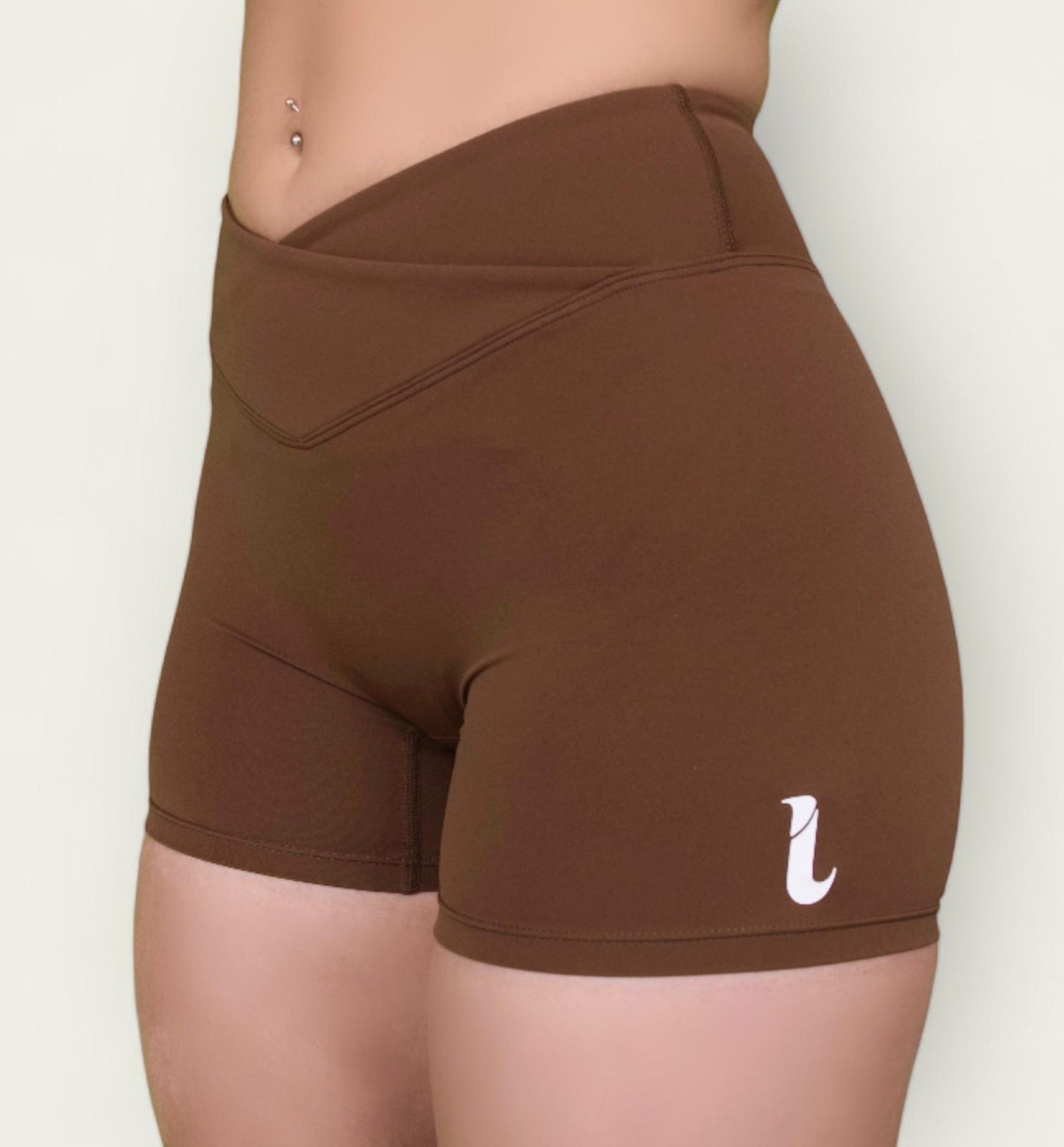 Ombre High-Waist Power Shorts